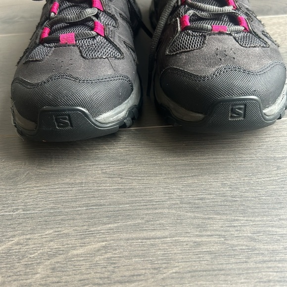 Salomon Contagrip Ortholite Black Hiking Trail Shoes Sneakers Women size 9.5 - Picture 7 of 13